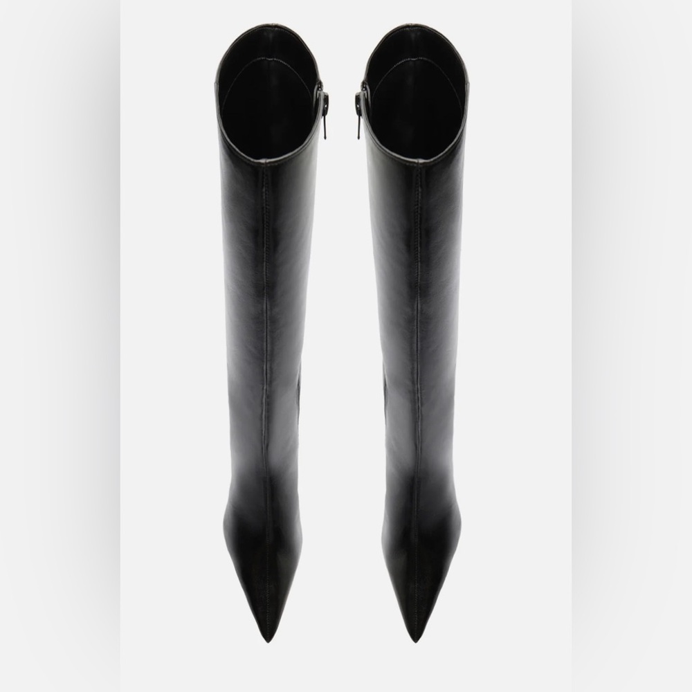 Arezzo Elegant Black Boots - Picture 2 of 12